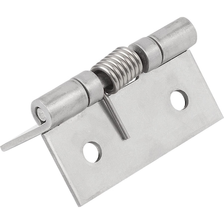 Kipp Spring Hinge Spring Open A=50, B=50, Stainless Steel Bright K1173.150500